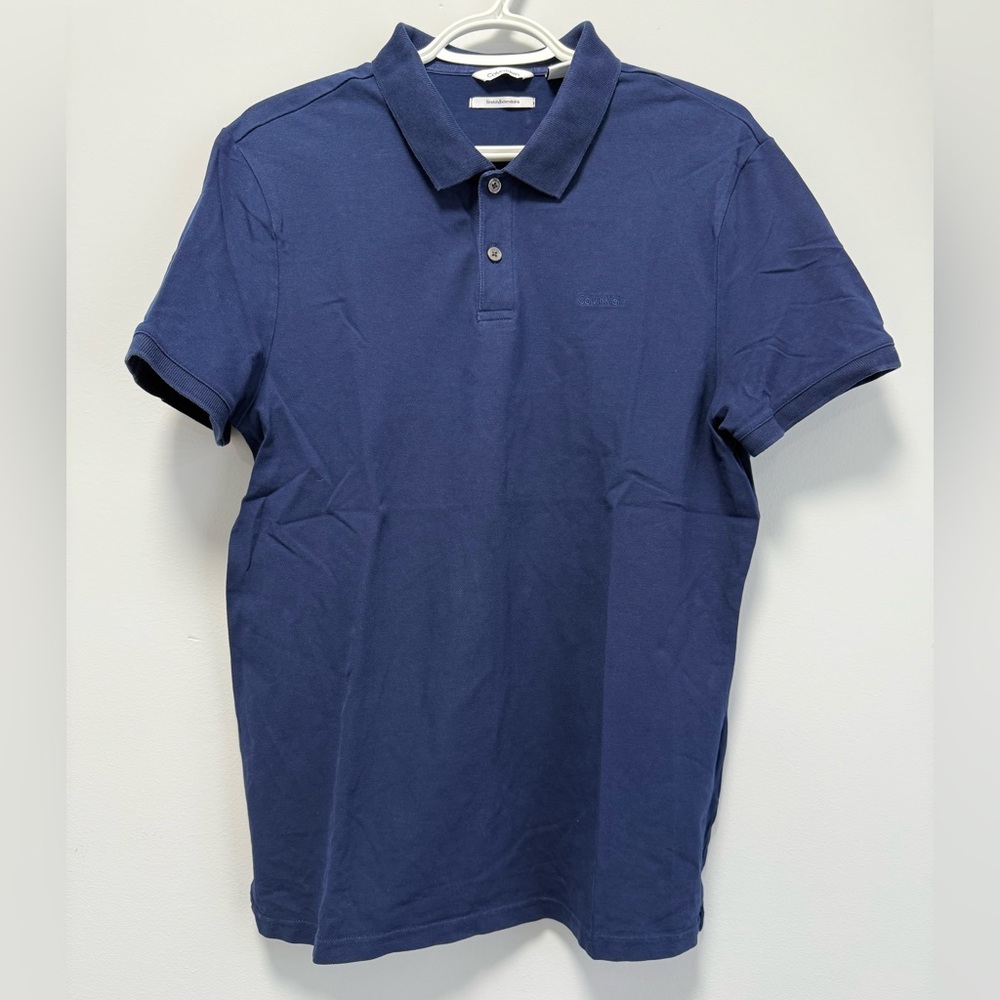 Calvin Klein Blue Polo Shirt Classic Design